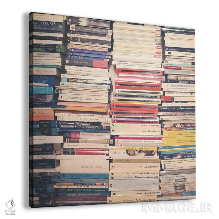 تابلو کتابهای ما اثر کارولین مینت - نمای پرسپکتیو محصول