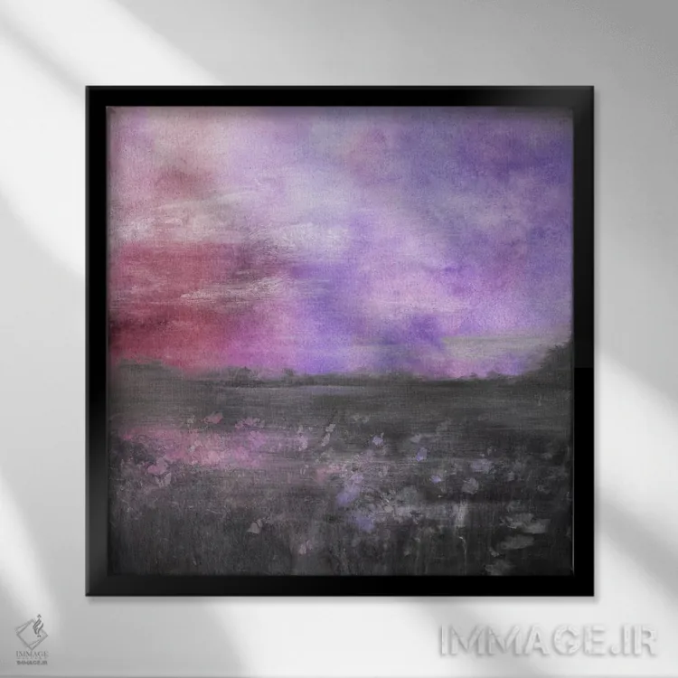 تابلو چمنزار پنجم اثر فایو بای فایو کالکتیو - نمای قابدار مشکی