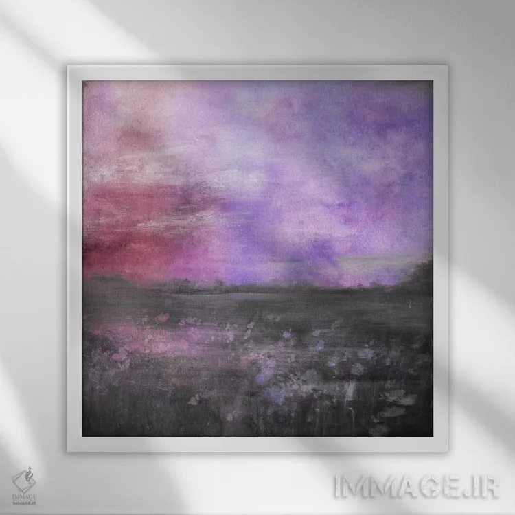 تابلو چمنزار پنجم اثر فایو بای فایو کالکتیو - نمای قابدار سفید