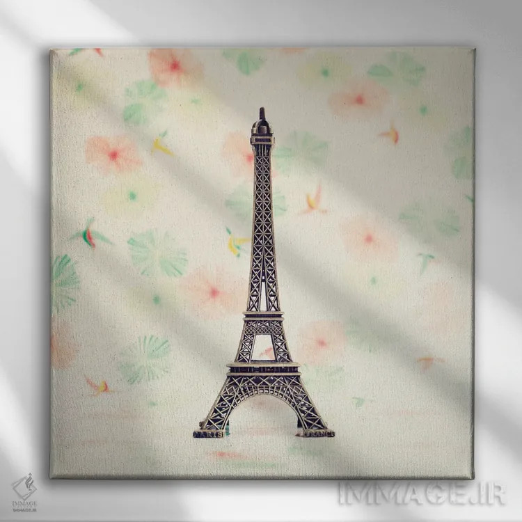 تابلو یادگاری پاریس اثر کارولین مینت - نمای روبهرو روی دیوار