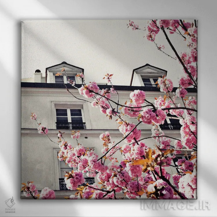 تابلو گیلاسهای پاریس دوم اثر کارولین مینت - نمای روبهرو روی دیوار