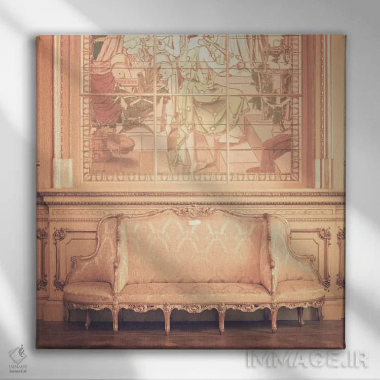 تابلو صندلی قصر اثر کارولین مینت - نمای روبهرو روی دیوار