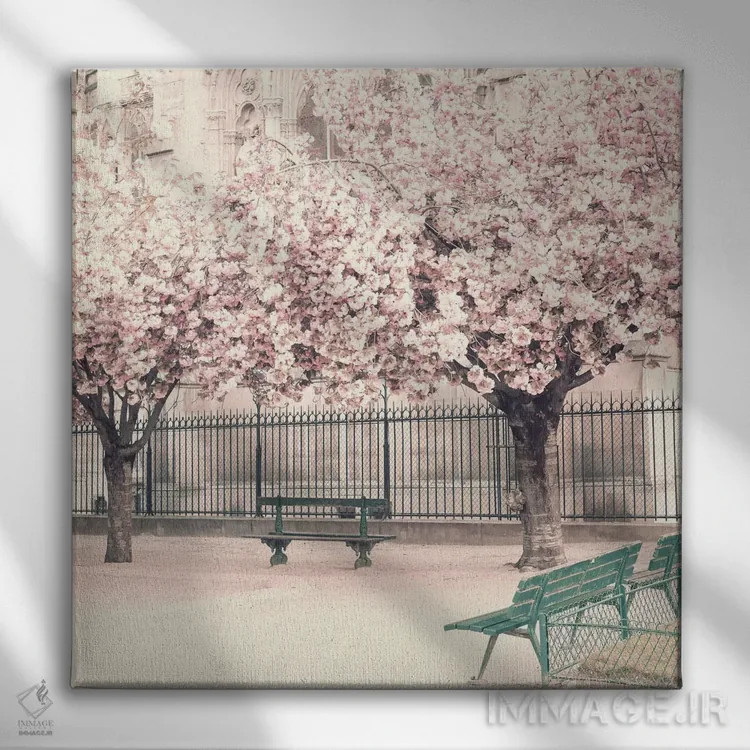 تابلو گیلاسهای پاریس اثر کارولین مینت - نمای روبهرو روی دیوار