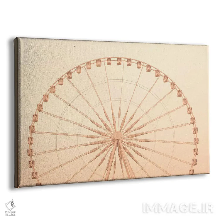 تابلو چرخوفلک پاریس اثر کارولین مینت - نمای پرسپکتیو محصول
