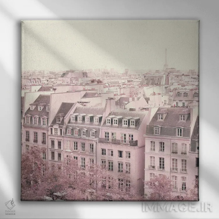 تابلو بامهای پاریس اثر کارولین مینت - نمای روبهرو روی دیوار