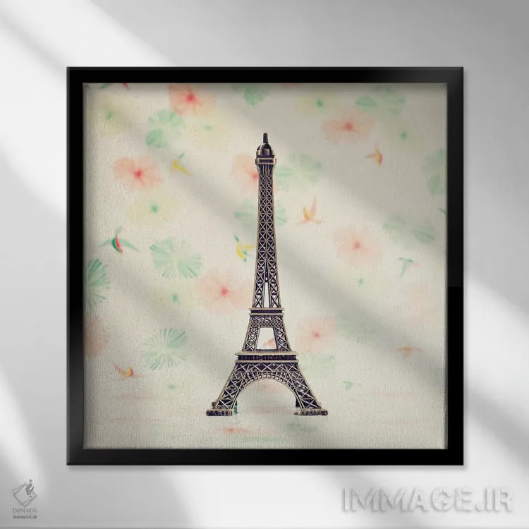 تابلو یادگاری پاریس اثر کارولین مینت - نمای قابدار مشکی