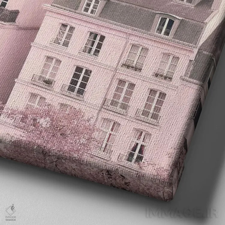 تابلو بامهای پاریس اثر کارولین مینت - نمای نزدیک بافت بوم