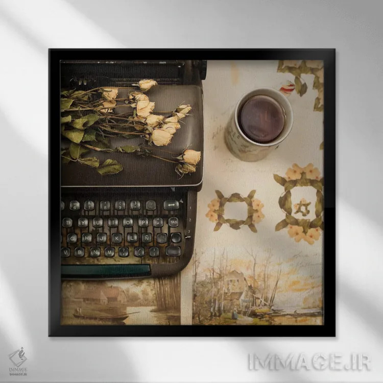 تابلو زندگیهای گذشته اثر کارولین مینت - نمای قابدار مشکی