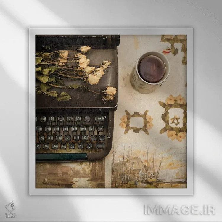 تابلو زندگیهای گذشته اثر کارولین مینت - نمای قابدار سفید