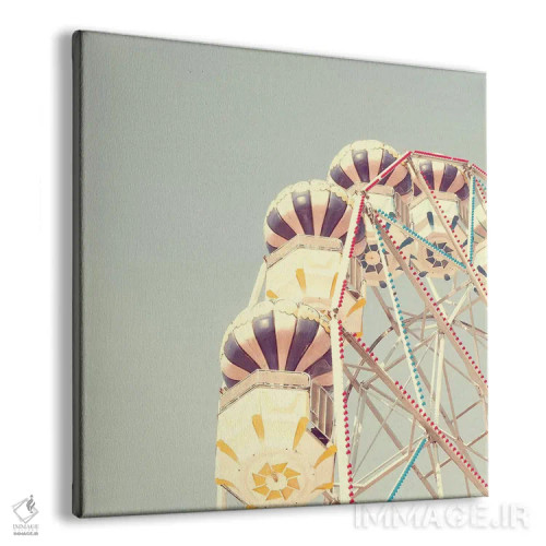 تابلو چرخ و فلک پاستلی اثر کارولین مینت - نمای پرسپکتیو محصول