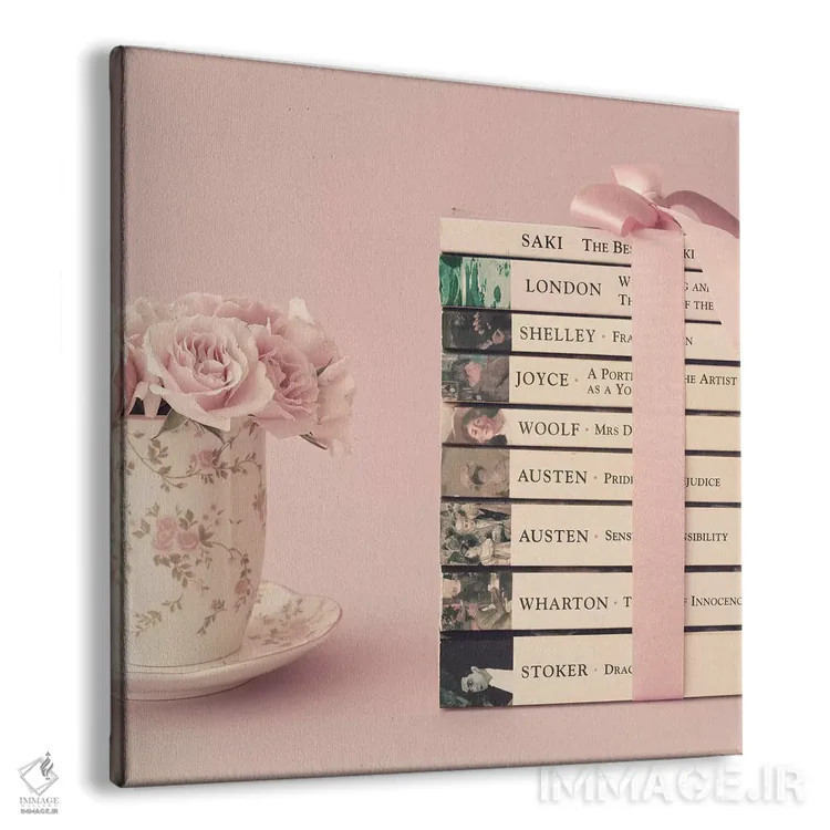 تابلو کتابهای پنگوئن (انتشارات) اثر کارولین مینت - نمای پرسپکتیو محصول