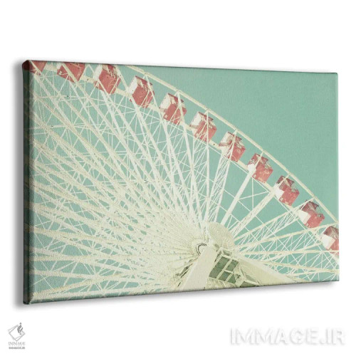 تابلو چرخ و فلک صورتی اثر کارولین مینت - نمای پرسپکتیو محصول