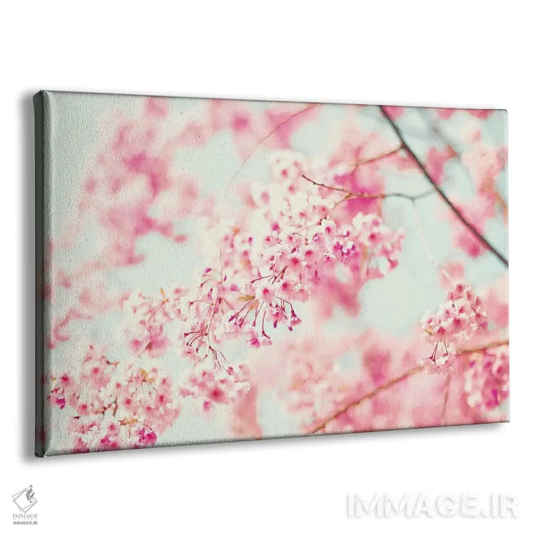 تابلو گیلاسهای صورتی اثر کارولین مینت - نمای پرسپکتیو محصول