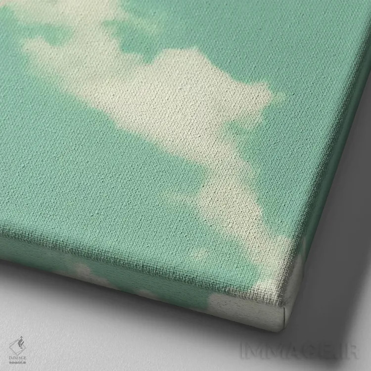 تابلو بادکنکهای صورتی در آسمان اثر کارولین مینت - نمای نزدیک بافت بوم