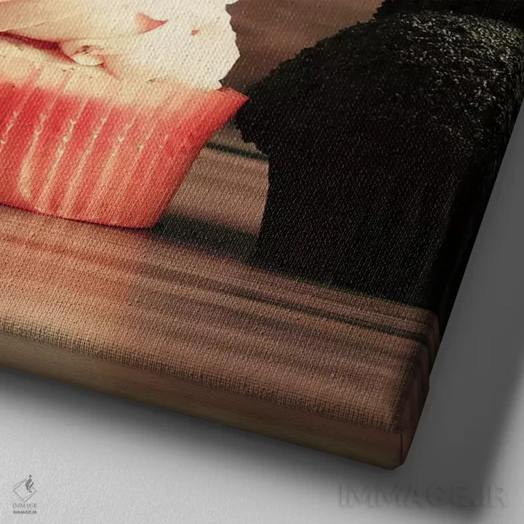 تابلو کاپکیکهای پاییزی اثر کارولین مینت - نمای نزدیک بافت بوم