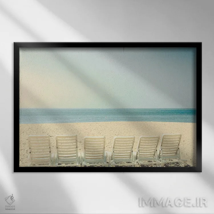 تابلو آرامش اثر کارولین مینت - نمای قابدار مشکی