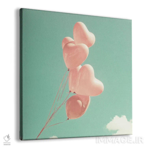 تابلو ردیف قلبها اثر کارولین مینت - نمای پرسپکتیو محصول