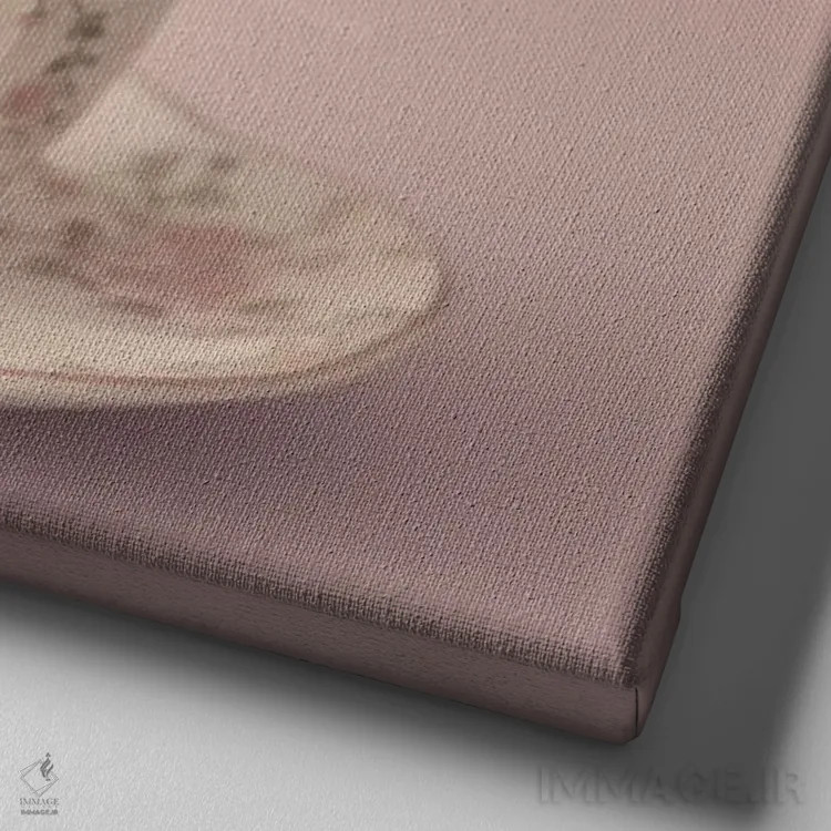 تابلو لذتهای ساده اثر کارولین مینت - نمای نزدیک بافت بوم