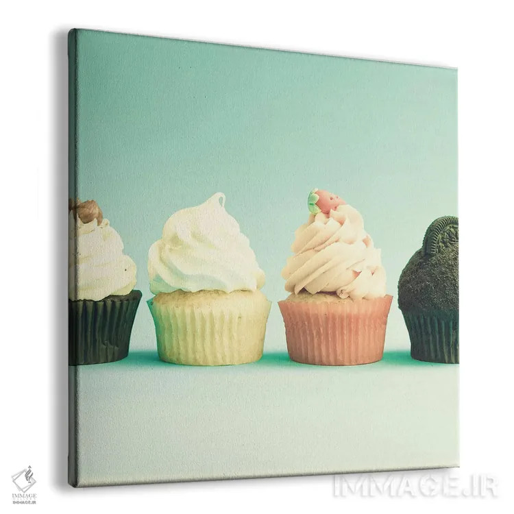 تابلو کاپکیکهای بهاری اثر کارولین مینت - نمای پرسپکتیو محصول