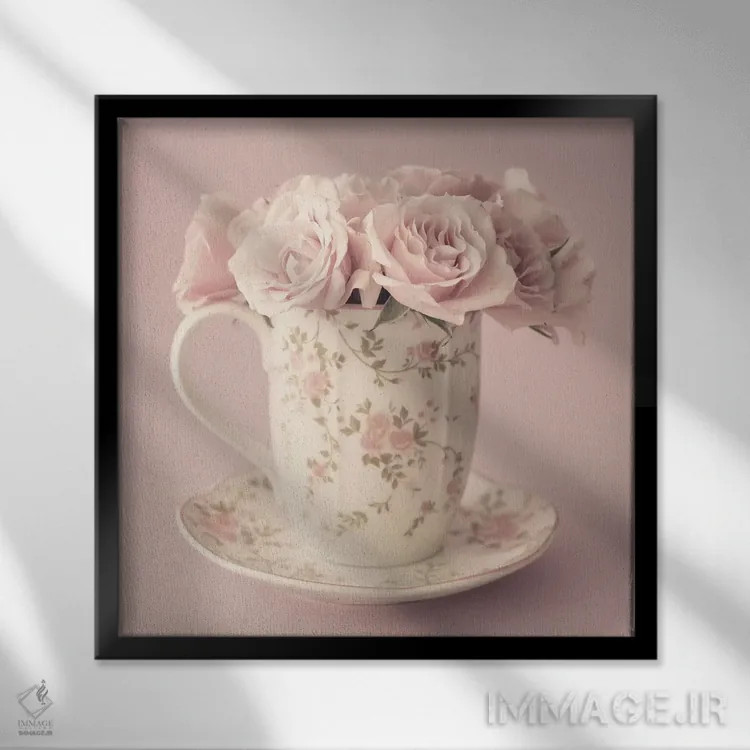 تابلو لذتهای ساده اثر کارولین مینت - نمای قابدار مشکی