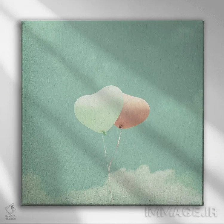 تابلو عشق لطیف اثر کارولین مینت - نمای روبهرو روی دیوار