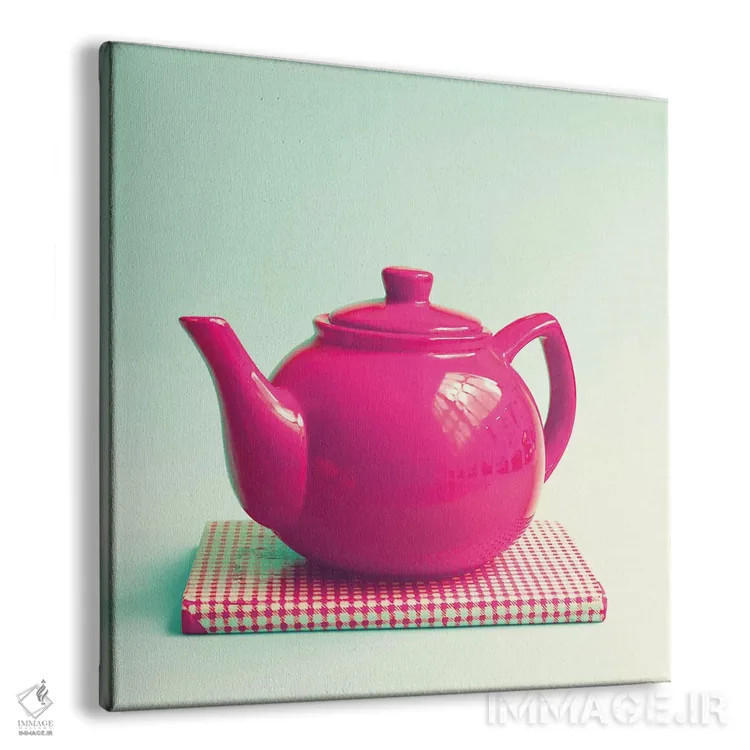 تابلو چای و کتاب اثر کارولین مینت - نمای پرسپکتیو محصول