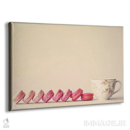تابلو چای و ماکارونها اثر کارولین مینت - نمای پرسپکتیو محصول