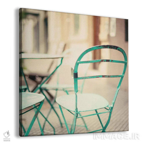 تابلو صندلی قهوهخوری اثر کارولین مینت - نمای پرسپکتیو محصول