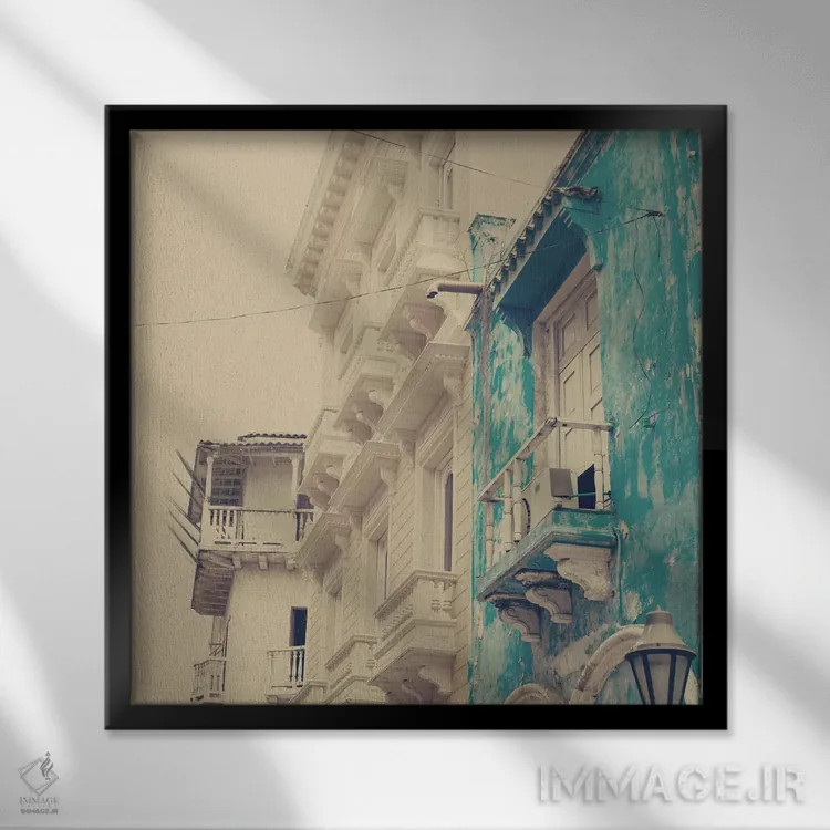 تابلو استعماری اثر کارولین مینت - نمای قابدار مشکی