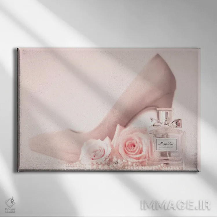 تابلو ظریف و زنانه اثر کارولین مینت - نمای روبهرو روی دیوار