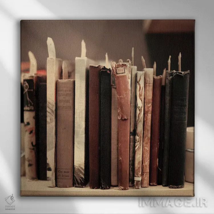 تابلو برای عشق به مطالعه اثر کارولین مینت - نمای روبهرو روی دیوار