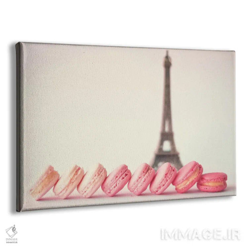 تابلو ماکارونهای فرانسوی اثر کارولین مینت - نمای پرسپکتیو محصول