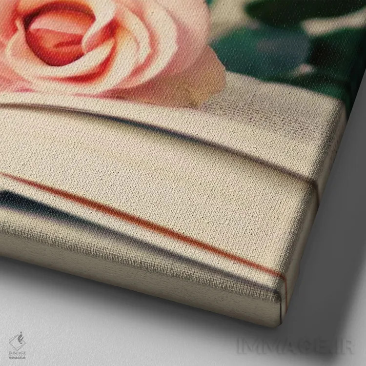 تابلو دکورهای فرانسوی اثر کارولین مینت - نمای نزدیک بافت بوم