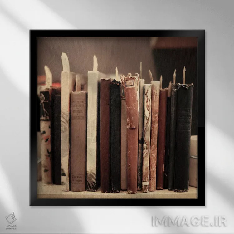 تابلو برای عشق به مطالعه اثر کارولین مینت - نمای قابدار مشکی