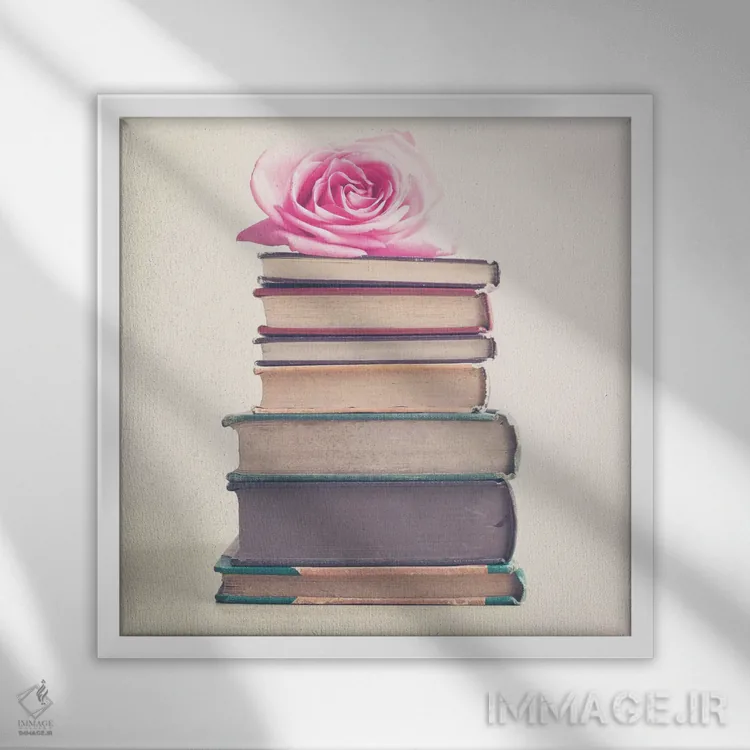 تابلو برای میراث فکری اثر کارولین مینت - نمای قابدار سفید