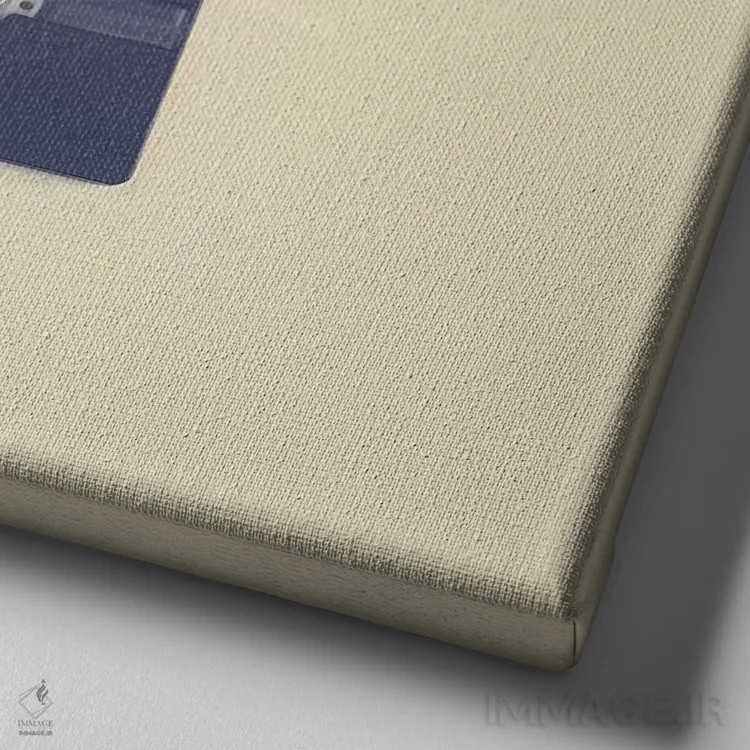 تابلو یک عاشقانه در یک نوار اثر کارولین مینت - نمای نزدیک بافت بوم