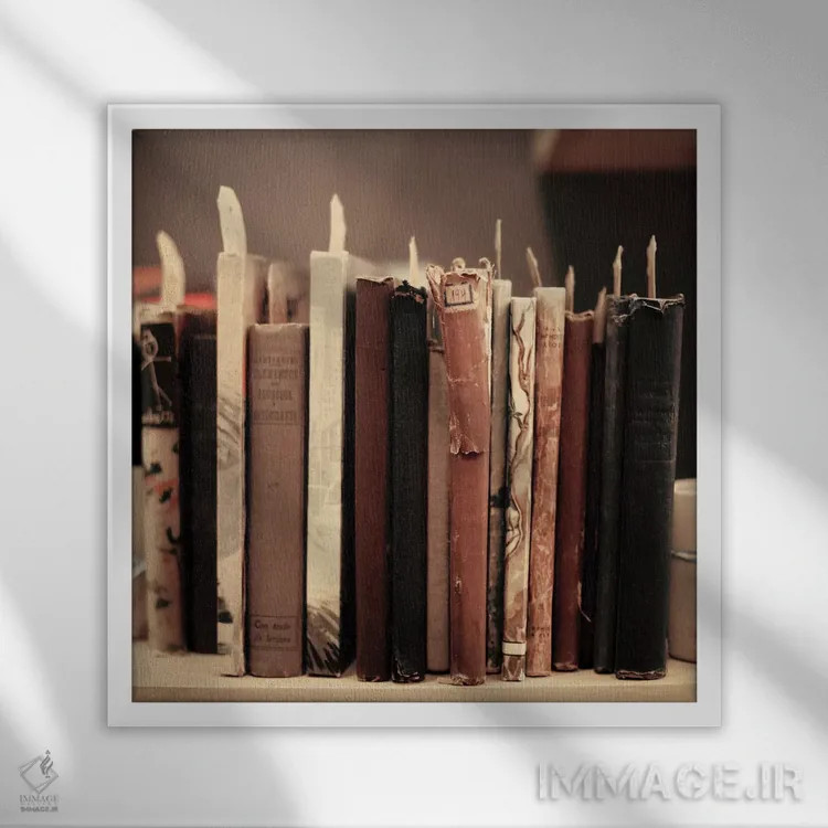 تابلو برای عشق به مطالعه اثر کارولین مینت - نمای قابدار سفید