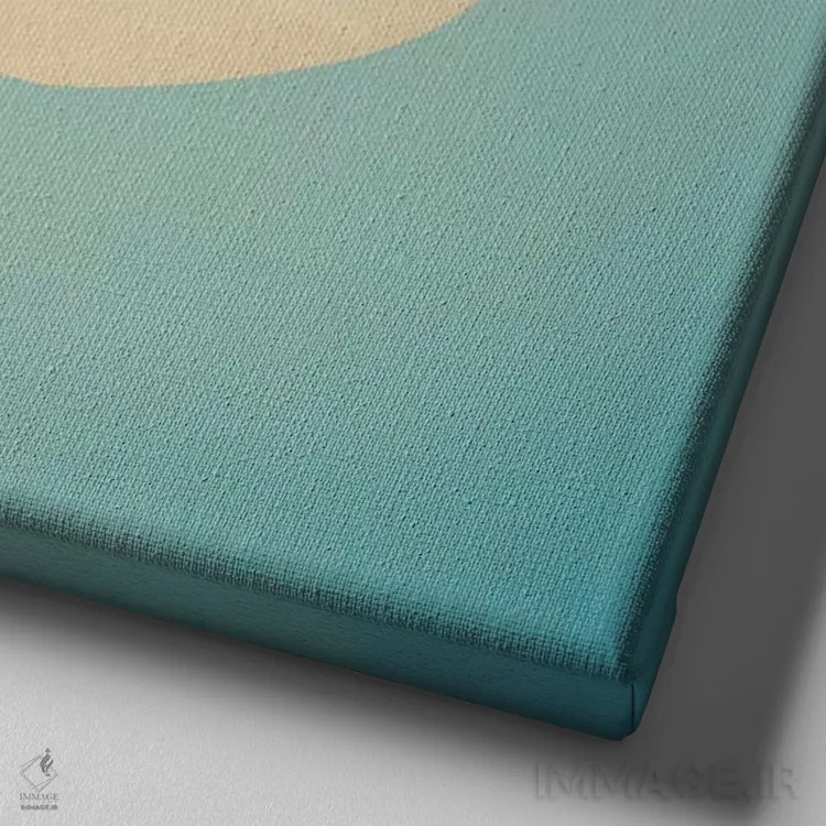 تابلو شفا اثر کارولین مینت - نمای نزدیک بافت بوم