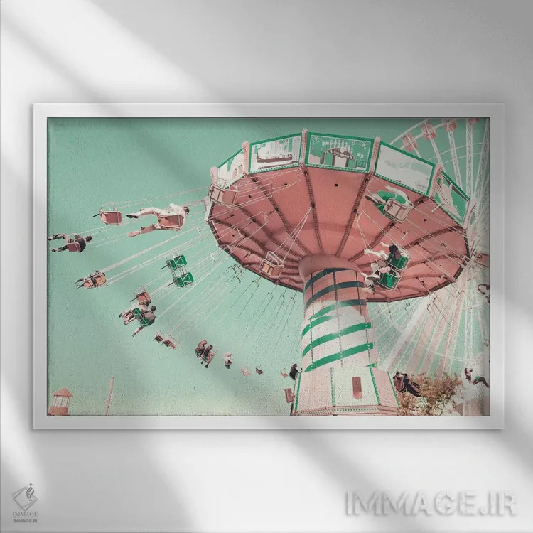 تابلو اوقات خوش اثر کارولین مینت - نمای قابدار سفید