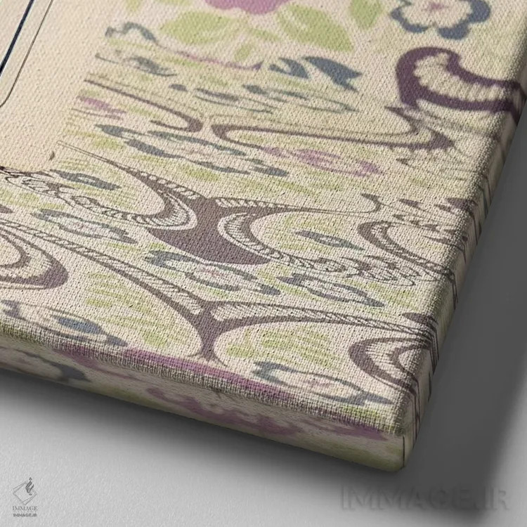 تابلو دوربین سلطنتی اثر کارولین مینت - نمای نزدیک بافت بوم