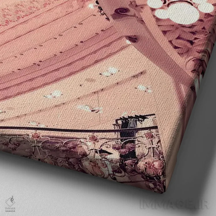 تابلو سقف لافایت اثر کارولین مینت - نمای نزدیک بافت بوم