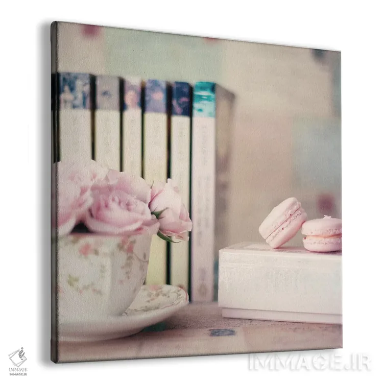 تابلو ماکارونها و کتابخوانیها اثر کارولین مینت - نمای پرسپکتیو محصول