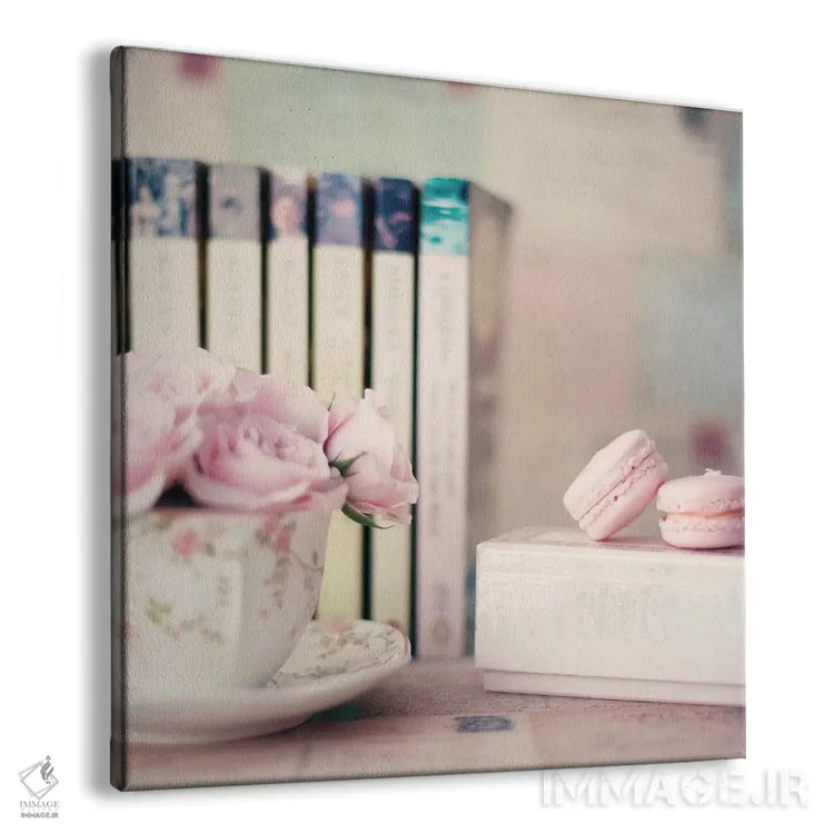 تابلو ماکارونها و کتابخوانیها اثر کارولین مینت - نمای پرسپکتیو محصول
