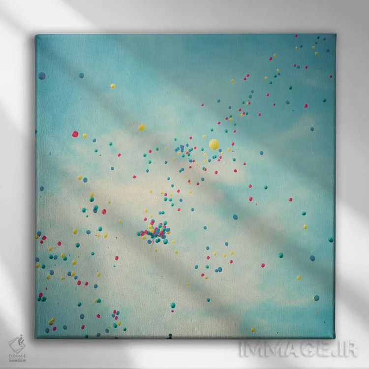 تابلو خوششانس ۳ اثر کارولین مینت - نمای روبهرو روی دیوار