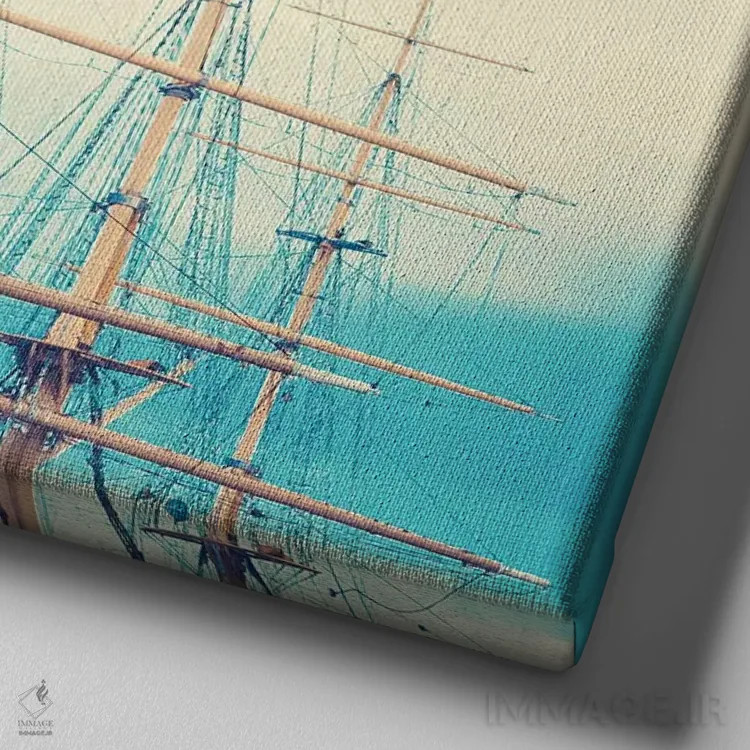 تابلو دکلها اثر کارولین مینت - نمای نزدیک بافت بوم