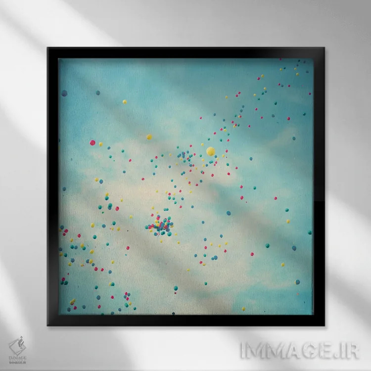 تابلو خوششانس ۳ اثر کارولین مینت - نمای قابدار مشکی