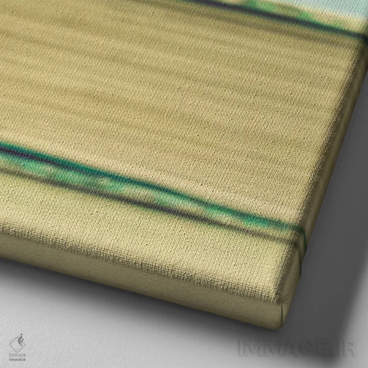 تابلو ماکارونهای نعناعی اثر کارولین مینت - نمای نزدیک بافت بوم