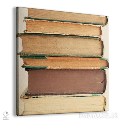 تابلو کتابهای قدیمی اثر کارولین مینت - نمای پرسپکتیو محصول