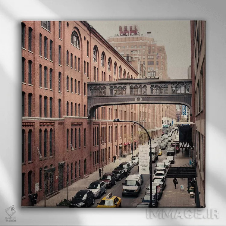 تابلو چلسی نیویورک اثر کارولین مینت - نمای روبهرو روی دیوار