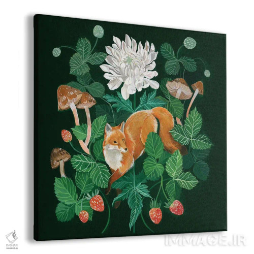 تابلو روباه توتفرنگی اثر کلارا مکآلیستر - نمای پرسپکتیو محصول